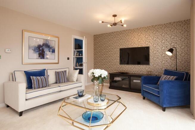 A welcoming living space perfect for quiet nights or family time
