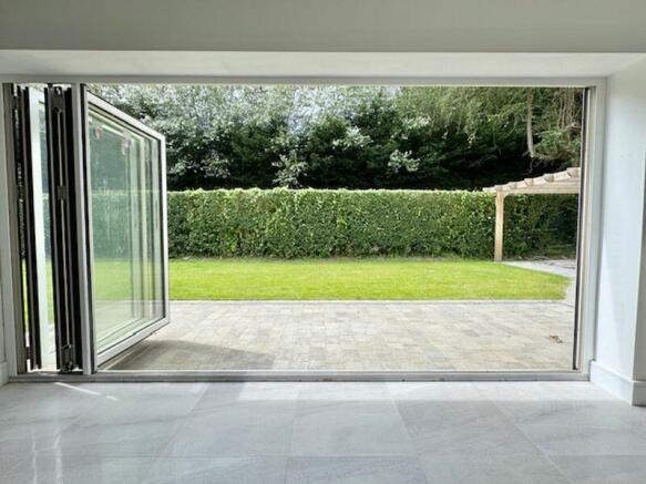 View through patio doors