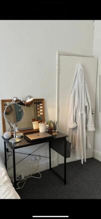 Modern study desk with stylish vanity mirror...