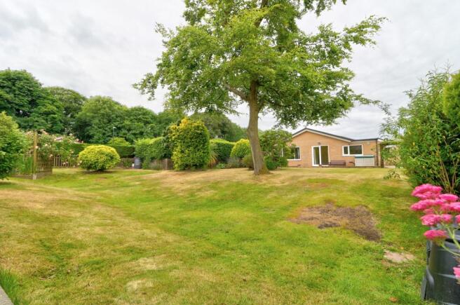 Rear of property