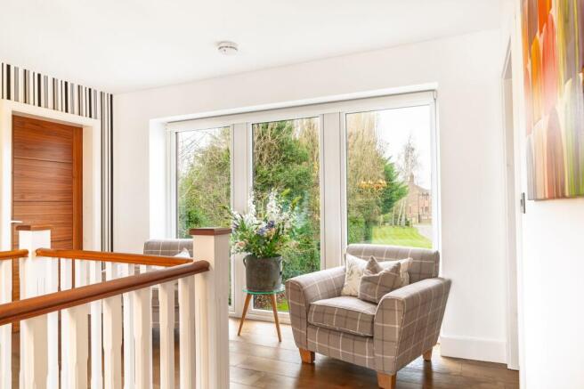 Leafy green views on the front and back