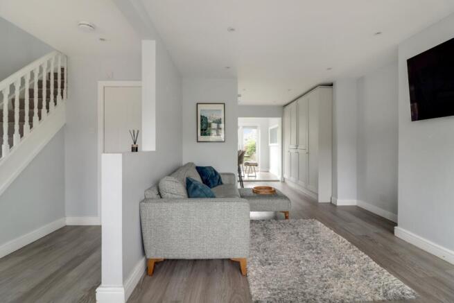Lounge through to kitchen