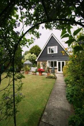 Rear of house