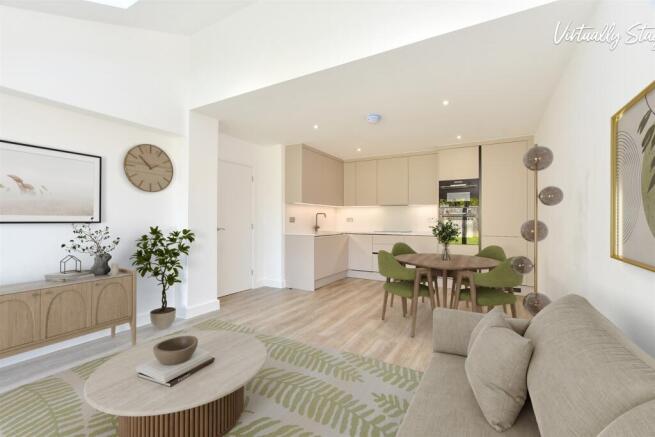 Lounge Kitchen Diner Staged