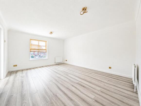 Spacious living room with bright modern interio...