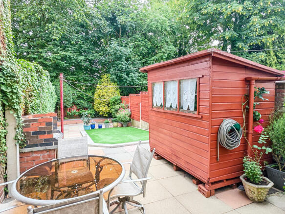 TOOL SHED AND GARDEN