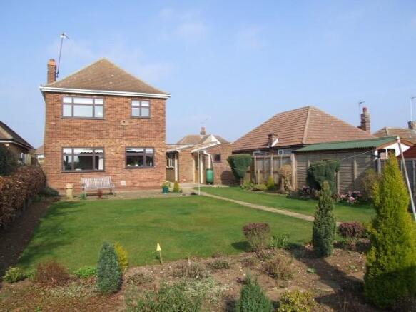 Rear of property