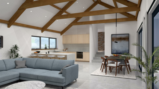 MAIN BARN LIVING SPACE (COMPUTER GENERATED IMAGE).