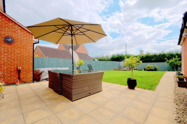 Sunny rear patio