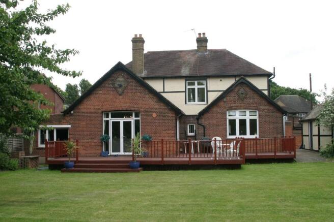 Rear of property