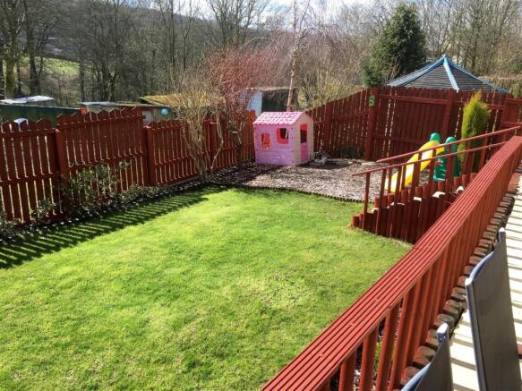 Rear patio & garden