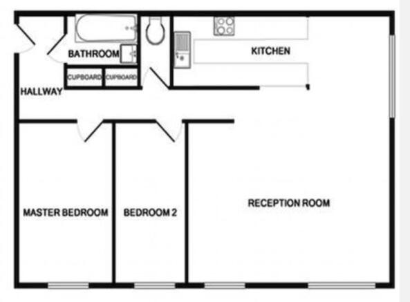 The total area of the flat is 852 ft¿ / 79.2 m¿