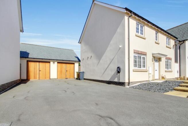 Front Elevation and Double Garage