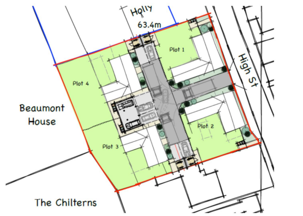 Beaumont House, Little Staughton proposed plan - C