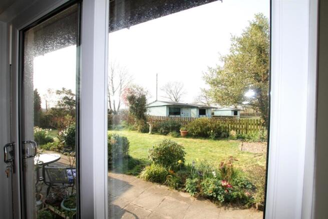 Lounge patio door.