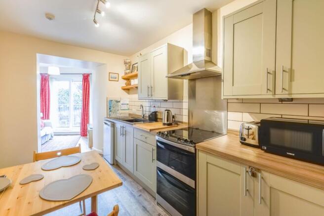 Open plan kitchen/living room