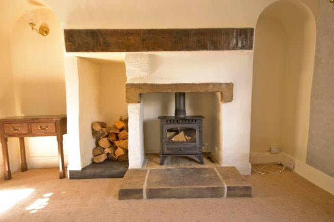 Log Burner in Kitchen Diner 