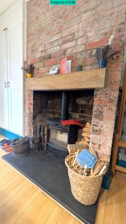 Dining room log burner