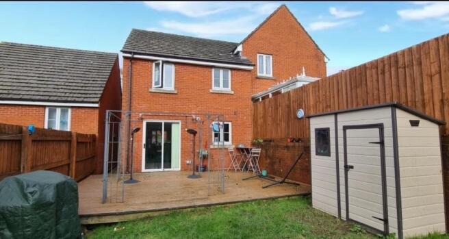 Rear of property