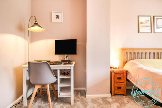 Office area in bedroom one