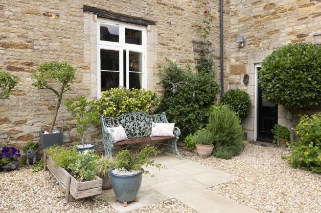 Rear patio area