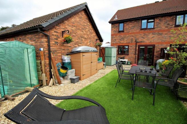 Rear of House Garage and Garden