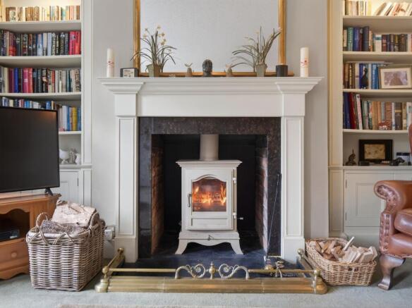 Snug fireplace