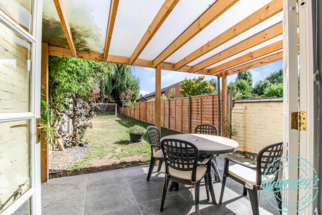 Patio terrace & rear garden