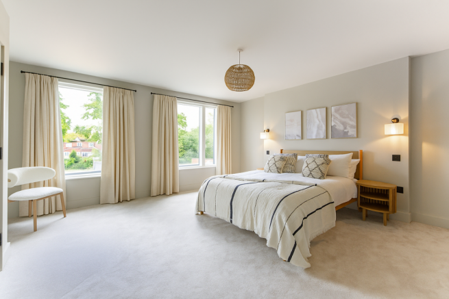 Show Home Principle Bedroom - virtually staged