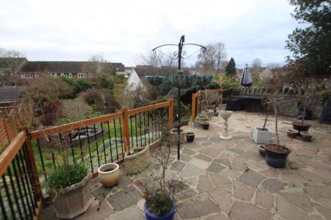 Rear patio area
