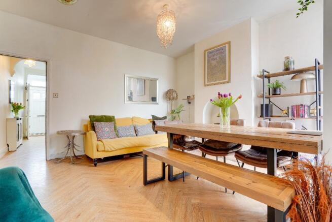 Family room, doors to garden