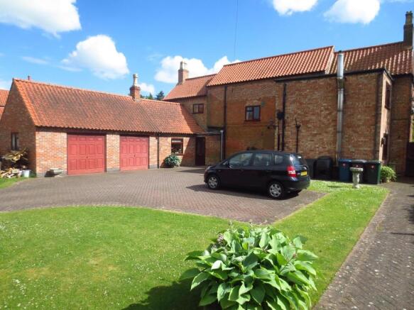 Rear - double garage