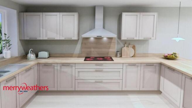 'L' SHAPED LIVING KITCHEN