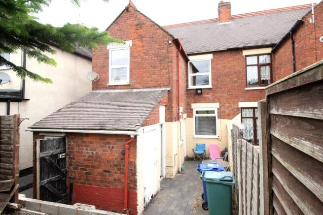 Rear of property