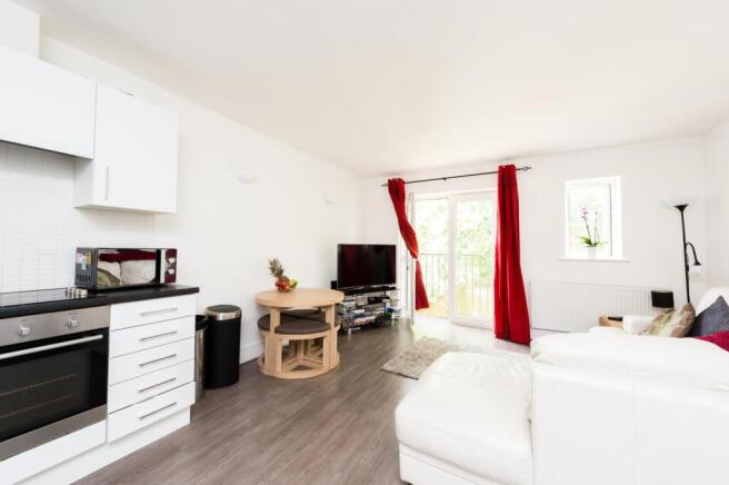 Open plan kitchen living area