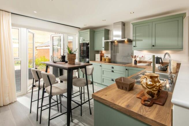 Curborough Fields Wychwood Show Home kitchen-diner