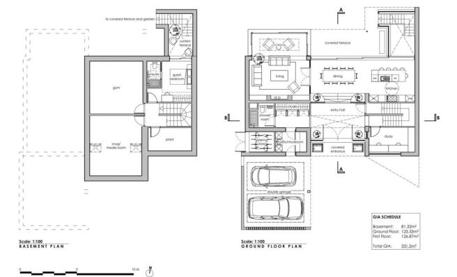 17-012-A-010B-Proposed Basement and Ground Floor P