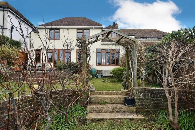 Rear of property