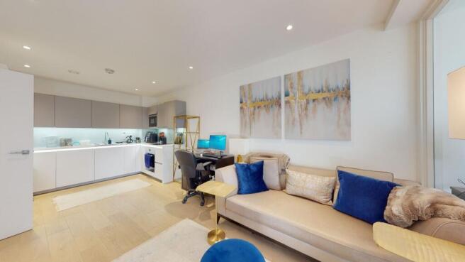 Bright open-plan living with modern kitchen...