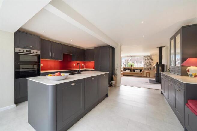 Open plan kitchen diner