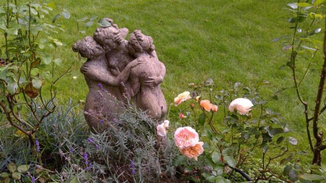 9.  The Coaches, 3 graces, roses and lavender Sept