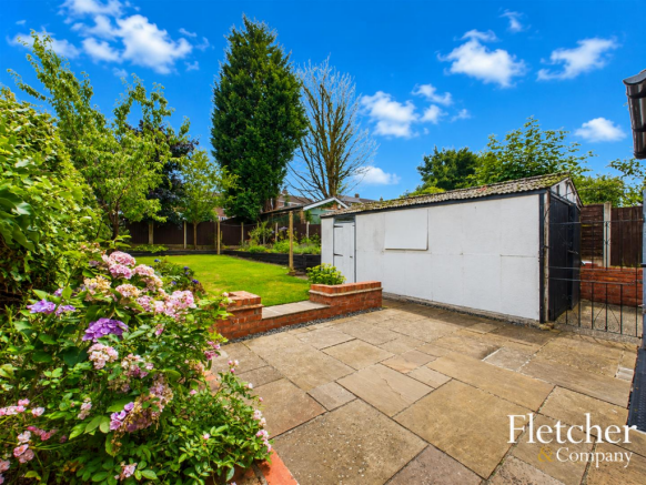 Rear Garden With Storage