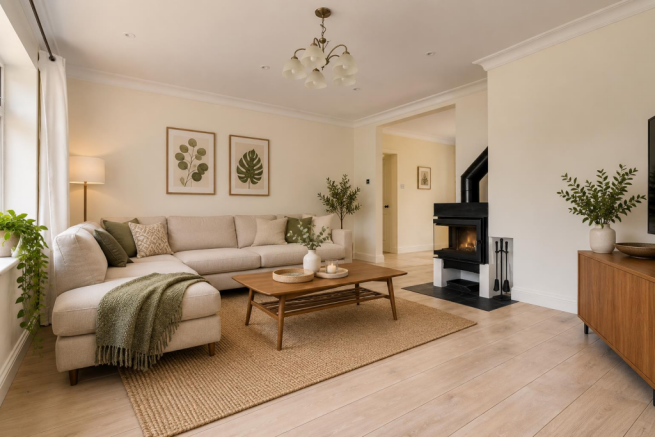 CGI - Furnished Living Room