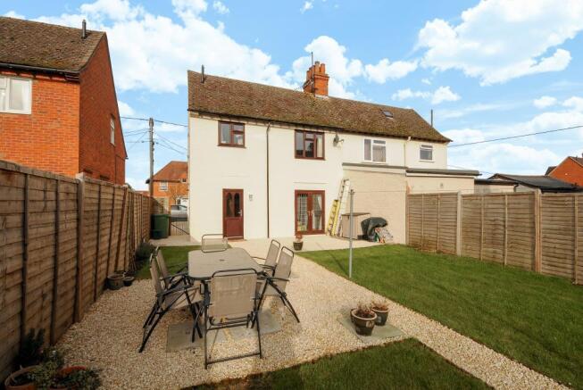 Rear of property
