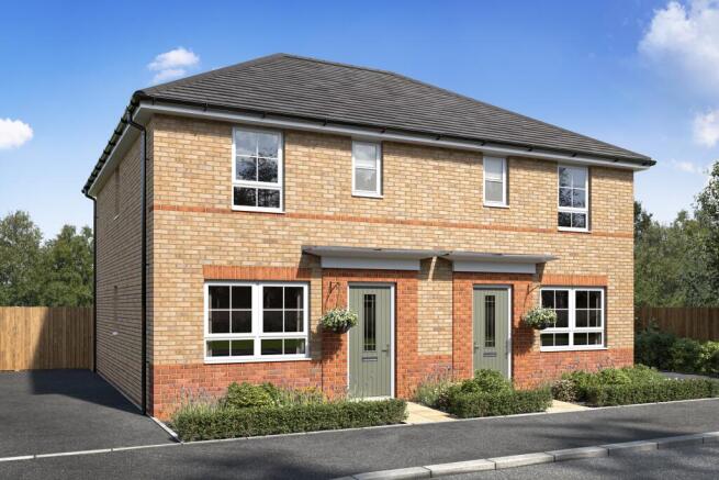 CGI image of the Ellerton Brick 3 bedroom home