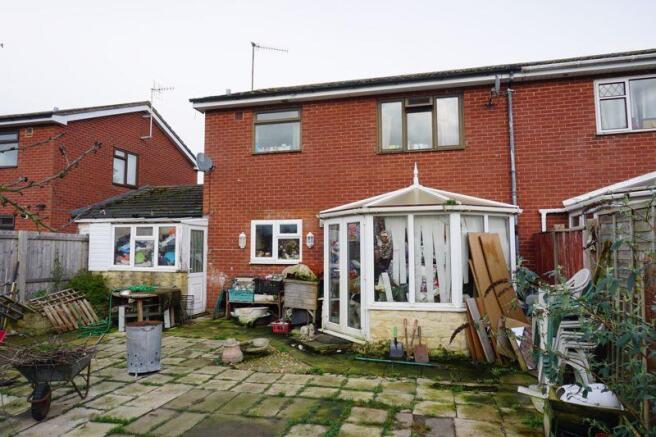 Rear of property