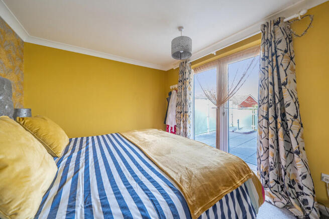 yellow bed