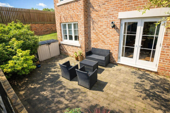 Sunny patio with ...