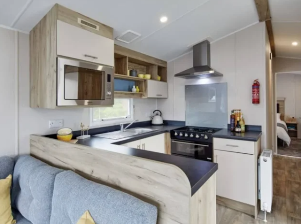 Modern fitted kitchen in the Willerby Linwood stat