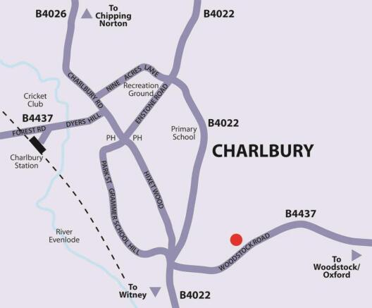 Charlbury local Map.